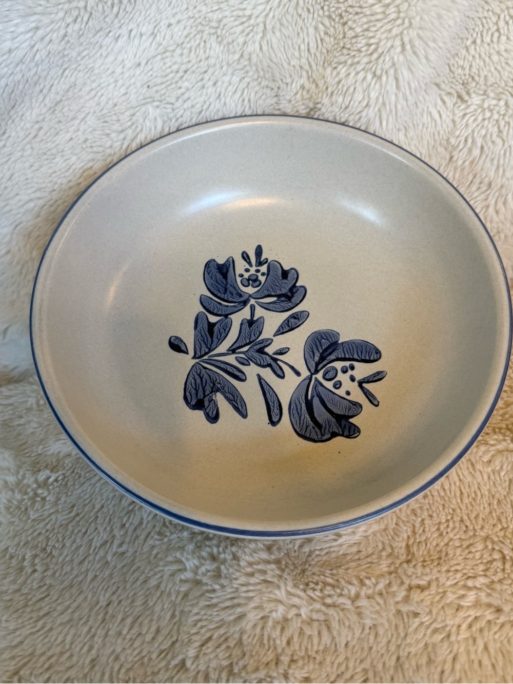 Single Pfaltzgraff Yorktown Pattern Short Serving Bowl / Dish